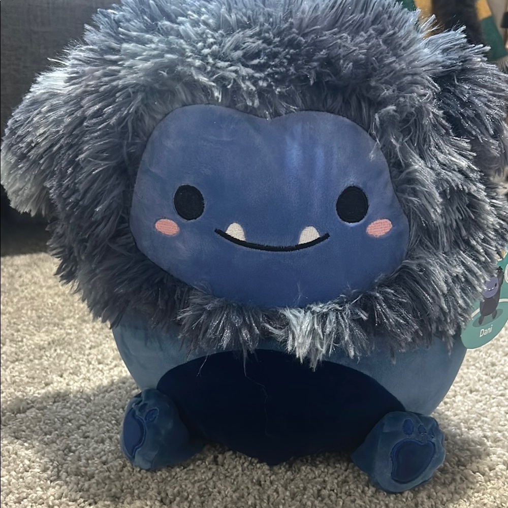 Squishmallows Blue and Gray Plush Stuffed Animal